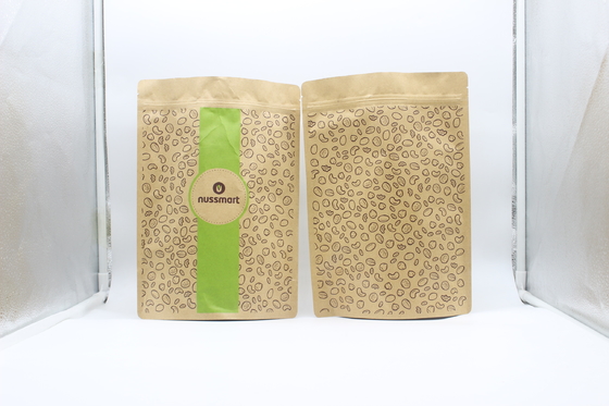 Купить Ziplockk Kraft Paper Stand Up Pouch Перерабатываемый биоразлагаемый Для кофе и чая online manufacture