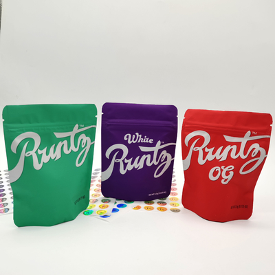 Купить Многоцветный резьбовый цип Mylar Stand Up Pouches влагостойкий для CBD травы online manufacture