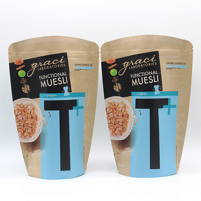 Купить На заказ Kraft Paper Foil Bag Food Grade Aluminum Foil Stand Up Tea Packaging Bag (Крафтовая бумажная папка из алюминиевой фольги для пищевых продуктов) online manufacture