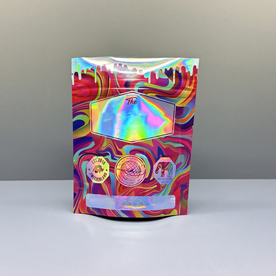 Купить сумки Doypack 3.5g Mylar голографические с молнией для цветка засорителя online manufacture