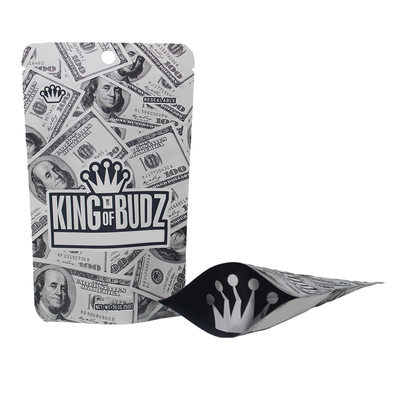 Купить 3.5g 7g Zipper Mylar Bags Soft Touch Smell Proof Child Resistant Для упаковки печенья online manufacture
