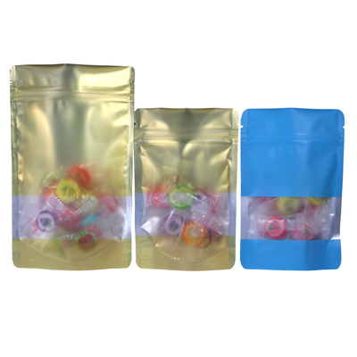 Купить Заправляемая с помощью циппера алюминиевая фольга Mylar Bag Plastic Packaging Bag With Window online manufacture