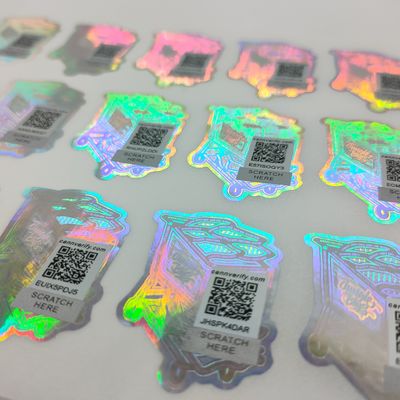 Купить FDA Противофальсификационная этикетка 80 микронов 3D голографические наклейки PE пленка online manufacture
