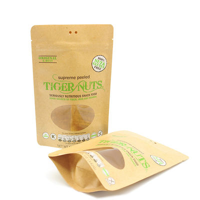 Купить ODM биоразлагаемые подъемные сумки Zipper Top Kraft Window Bags online manufacture