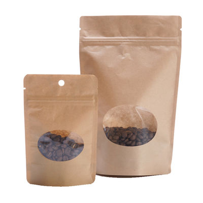 Купить 150 г коричневые бумажные кофейные пакеты Doypack Coffee Stand Up Pouch Ширина 130 мм online manufacture