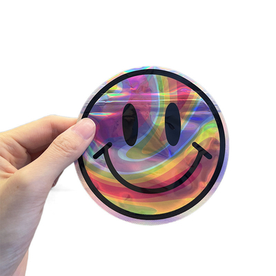Уникальная незаконная форменная улыбка сумки сформировала сумку молнии Mylar для засорителя