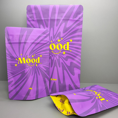 14г 28г мягкий милярный пакет трава трава цветочная упаковка Mylar Stand Up Pouch