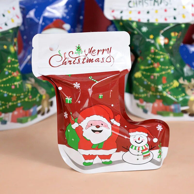 Отпаривающий Ziplock Mylar сумка индивидуальная уникальная форма для Рождества