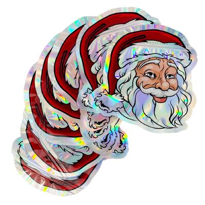 Устойчивый к влаге пищевой класс индивидуальный размер стоячий мешок с замком на ремешок для упаковки рождественских подарков