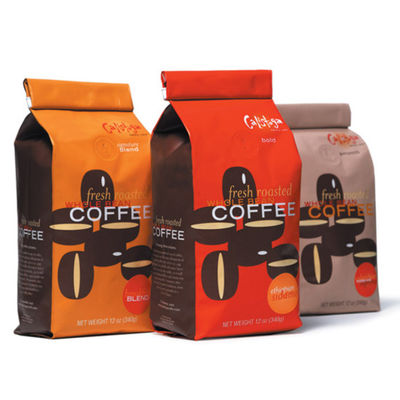 Doypack Kraft Stand Up Pouchs OEM 160 Пакеты для кофе со складками с микрофоном