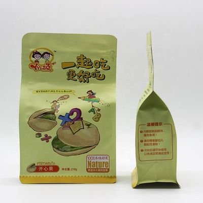 Восемь боковых уплотнителей плоский дно резьба мешок Kraft Paper Алюминиевая фольга материал