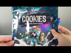 голографическая упаковка засорителя мешка кладет мешок в мешки стойки пластмассы mylar вверх для таможни