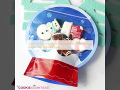 Заказный рождественский пакет Mylar с специальной формой и закрытием ципочком