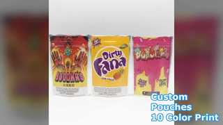 Изготовленные на заказ пакеты-стойки с застежкой-молнией, 10 цветных принтов